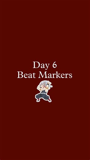 Day 6 | Beat Markers 🥁🔖 #shorts #typography #fyp