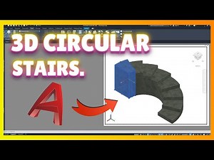 “¡Escalera Circular 3D en AutoCAD en Minutos con Solo 10 Comandos! #autocad #tutorial #autocadtips