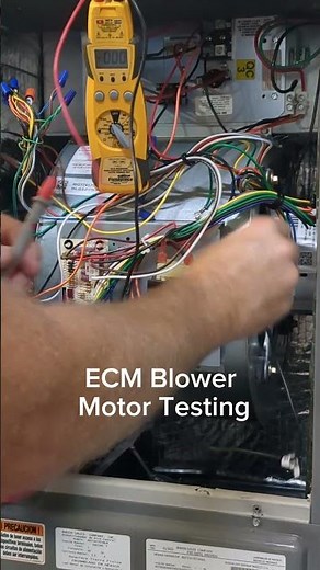ECM Blower Motor Testing #hvac #airconditioner #ac #diy #technical #trades #training #school #tech