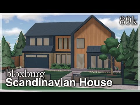 Bloxburg - Modern Scandinavian House Speedbuild (exterior) | Roblox