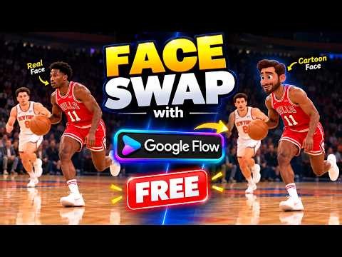 Google Flow AI Face Swap: Replace ANY Character in Video for FREE! (Perfect Lip Sync)