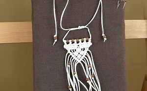 【Macrame 项链吊坠教程】简单易学的波西米亚风项链教程