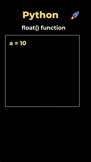 13. float() function in Python #coding #datascience