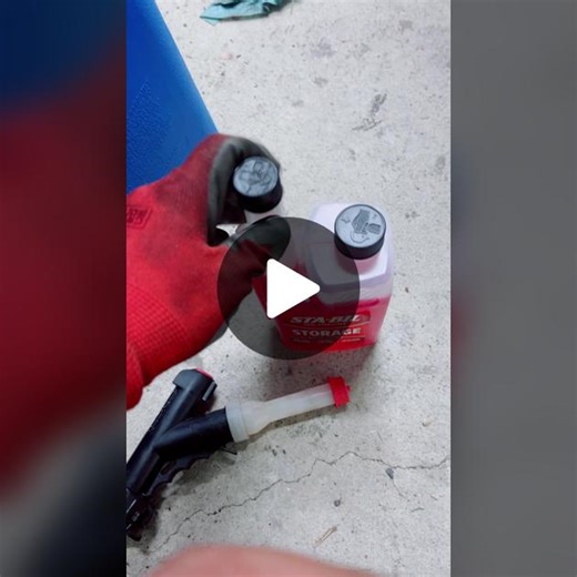 Using fuel stabilizer to make sure your mower starts every time! #diy #lawnmower #gasoline