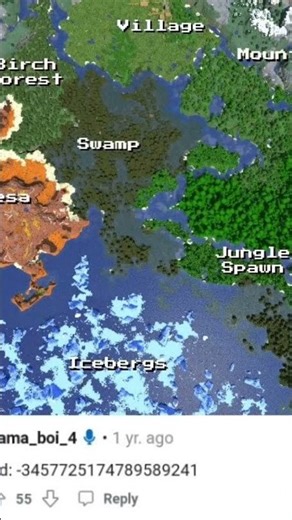 all biome seed Minecraft 😱