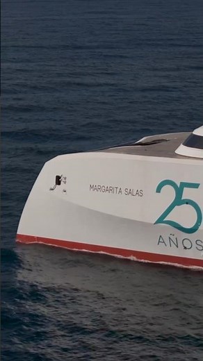 Nuestro nuevo 🛳️ 'fast ferry Margarita Salas' ya ha recorrido sus primeras millas 🤩 | Baleària