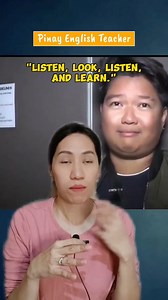 26K views · 336 reactions | "Listen, look, listen, and learn!" . . . . . #englishexpressions #esl #learnenglish #pinayteacher #englishteacher #tulfo #tulfoinaction #viralpost2025シ #viralpost | Pinay English Teacher | Facebook