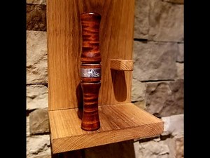 How to turn and finish a curly maple grunt call Part 1