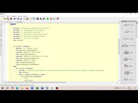 Organizador de tareas en PSeInt (Parte 1)