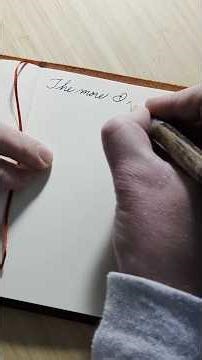 Writing with a Gold-nibbed Fountain Pen #handwriting #peacenote #asmr