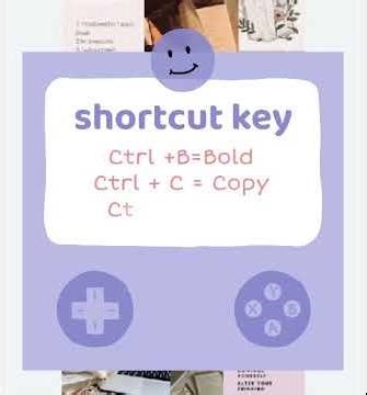 Basic Short cut keys🌼