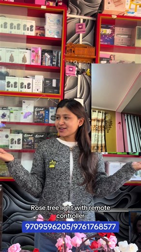 Rose Tree Light with Remote Controller for Home Décor