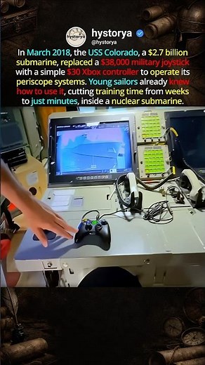 XBox Controlled Submarine 🕹️ #hiddenhistory #historyshorts