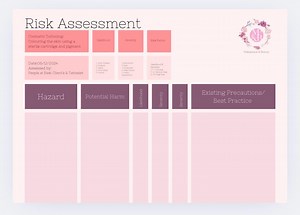 Blank Risk Assessment Template ( Editable ) - Etsy UK