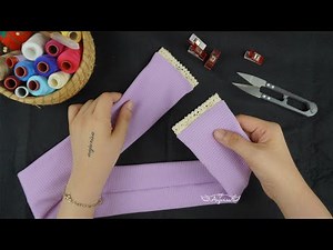 How to Make Tie Knot Headband with Lace ❤️ Top Knot Headband Tutorial