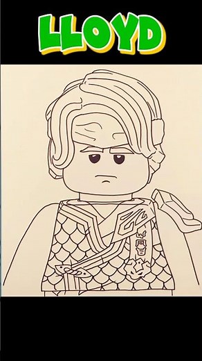 How To Draw LLOYD GARMADON | NINJAGO | Step By Step #lloyd #ninjago #shorts #drawing