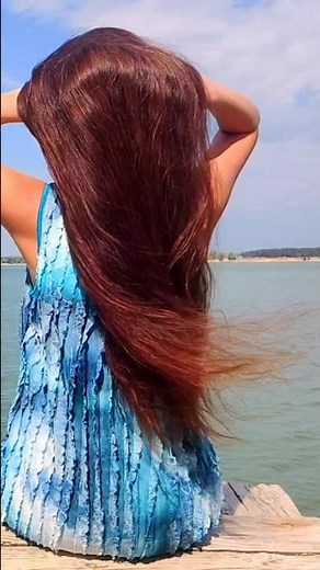 Amazing long hair! Natural beauty #Ukraine 🇺🇦 #curls #hairstyle #howtocutcurlyhair #hair #beach