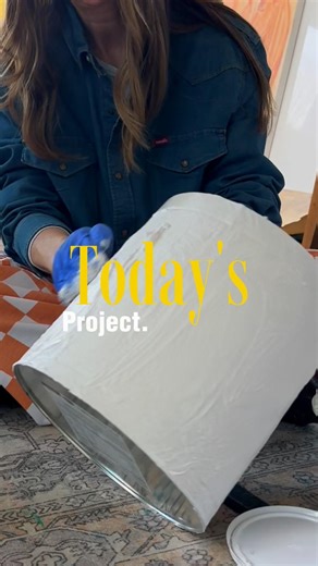 Turn an Old Popcorn Tin Into a Boho Olive Tree Planter | Easy Thrifted DIY Decor