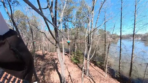Let the adrenaline begin! The Lakeside Zip Line Adventure Course is open today - Sunday (plus every weekend through Jan 4). Are you brave enough to try it? Reserve your spot now: https://stonemountainpark.com/adventure-outpost-waterfront/ | Stone Mountain Park
