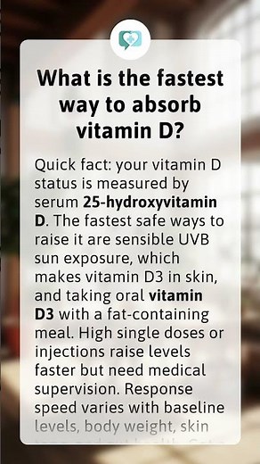What is the fastest way to absorb vitamin D?