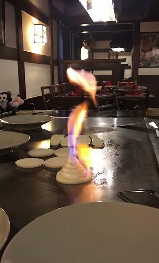 The Onion Volcano - Hibachi at Benihana in the Hilton Hawaiian Village in Waikiki, Oahu