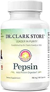Dr. Clark Pepsin Supplement, 700mg, 100 Gelatin Capsules