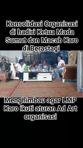 " Kebersamaan Ketua Mada Sumut Rukun Sembiring Depari ketua OKK Thomas Aji dan Ketua Macab Karo Gembira Ginting Sekretaris Bistok Situmorang dan seluruh pengurus LMP Kec Berastagi, sosialisasi organisasi agar tetap ikuti aturan anggaran dasar anggaran rumah tangga Laskar Merah Putih dalam menjalankan roda organisasi" #beritatanahkaro #laskarmerahputih #organisasi Alven Ginting David Haris | Pelita Monald Ginting II