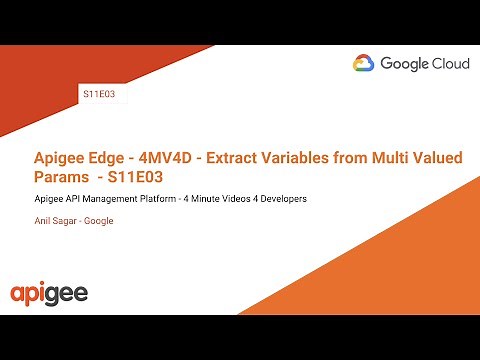 Apigee Edge - 4MV4D - Extract Variables from Multi Valued Params - S11E03