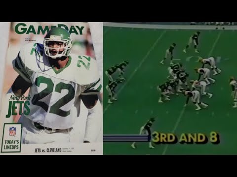1990 Week 02 Cleveland Browns @ New York Jets - highlights (NBC)
