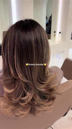 The blends 🪄😩 #honeyblonde #balayage #hairtok #fyp #viral