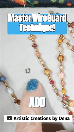 Mastering Wire Guards in Beaded Jewelry #shorts