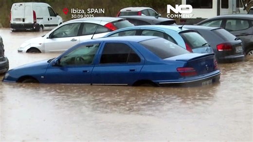 Video. Red alert in Ibiza and Formentera due to flash floods