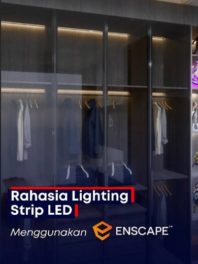 Rahasia Lighting LED Strip di Enscape untuk Hasil Optimal