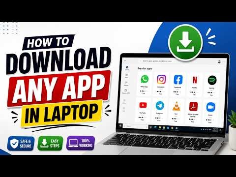 How to download any app in laptop | How to download app in computer