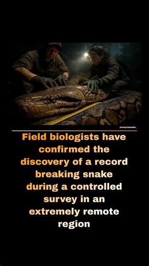 @instyclopedia._ on Instagram: "A giant female reticulated python (Malayopython reticulatus) discovered in the Maros region of Sulawesi, Indonesia, in late 2025 is believed to be the longest wild snake to be formally measured, with evidence seen by GWR confirming a length of 7.22 m (23 ft 8 in) from head to tail tip on 18 January. This means that if placed across a standard FIFA goal, this prodigious python would occupy essentially the entire width from post to post. Alternatively, it is around 