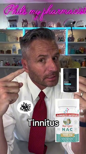 Struggle with tinnitus? Tinnitus is a ringing or buzzing noise in one or both ears that may be constant or come and go. You may want to try taking a NAC supplement. #nac #tinnitus #tinnitusprevention #tinnitusrelief #ringingears