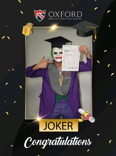 💥 Hasta el Joker entendió que hablar inglés… ¡no es una broma! En Oxford Britannia, la excelencia académica y la certificación internacional hacen la diferencia. ¡Recuerda que contamos con todas las formas de pago!💳 🔥 Oxford Britannia: donde aprender, ¡Sí da resultados! 📍 Azogues: Calle 3 de Noviembre y Guayas 📲 Contáctanos: 098 338 2650 . . . . . . #OxfordBritannia #AprendeInglés #ClasesDivertidas #ResultadosReales #CursosDeInglés