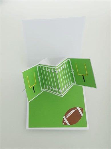 American Football Pop up Card SVG - 3D Football Field (digital Download) - Etsy