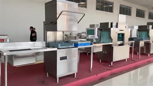 Dish-washing Machine Fully Automatic Large Commercial Dishwasher Kitchen Pull up Stainless Steel Multi-functional Fast