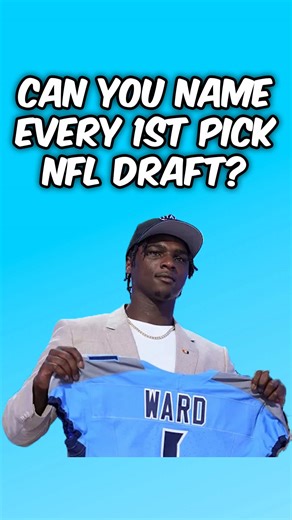 Name Every NFL Draft 1st Overall Pick Challenge