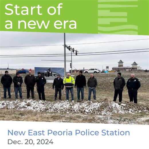6.2K views · 77 reactions | Today was the first step in the construction of the new East Peoria Police Station, the official groundbreaking ceremony! The new police station will be located at 500 W. Camp St., across from the intersection of West Camp and Clock Tower Drive. | East Peoria - City Government | Facebook