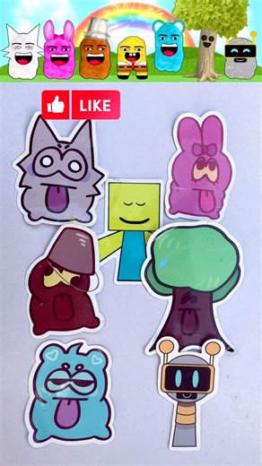 Incredibox Sprunki - Nuggets Edition (Mod) color mixing #incredibox #sprunki #satisfying #nuggets