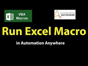 Run/ call Excel VBA macros from Automaton Anywhere - Excel command