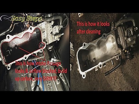 How to Fix EGR Low Flow Code P0401 on Honda Accord | Clean Clogged EGR Intake Passage Way