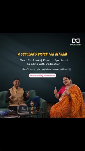 Preeti Sharma on Instagram: "When Destiny Calls, a Surgeon Answers. 🩺✨ What happens when a surgeon’s personal battle meets their professional mission? Meet Dr. Pankaj Kumar. He didn’t just face the challenge of Pott’s spine he used it to build a door to a new destiny in healthcare reform. Join us for an intimate conversation about leadership, dedication, and the vision that is changing lives. 🔔 Turn on notifications! Full episode drops tomorrow. #DocDiaries #DrPankajKumar #SurgeonsOfInstagram 
