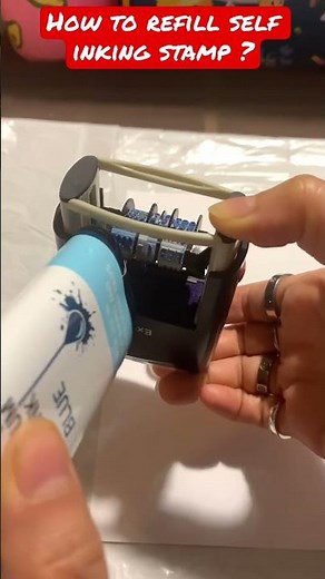 How to refill self inking stamp ?
