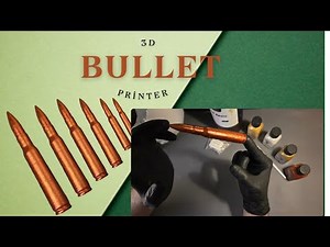 How to Make a Bullet Model Using 3D Printing | Full Process