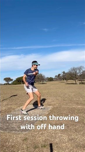 Just Learning To Throw Lefty - Session 1 #discgolf #flyingdisc