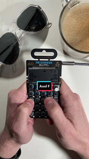 Axel F! #axelf #synth #synthtok #synthesizer #teenageengineering #chiptune #pocketoperator #lonelybunker