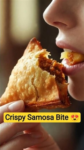 Indian Samosa ASMR 🤤| Only Eating Sound | No Background Noise #asmrsounds #shorts